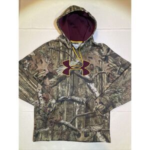 Under Armour Camouflage Hoodie Fleece Cold Gear Mens Size M‎ Camo Sweatshirt Gym